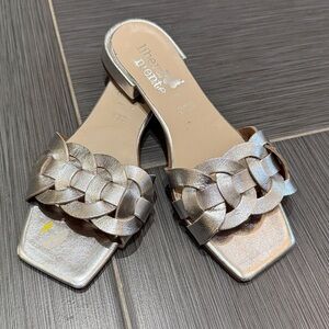 Linea Paolo Silver Woven Sandals